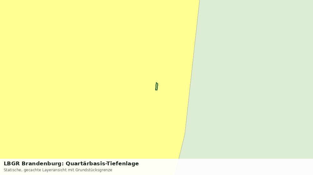 Statische Kartenansicht: LBGR Brandenburg: Quartärbasis-Tiefenlage