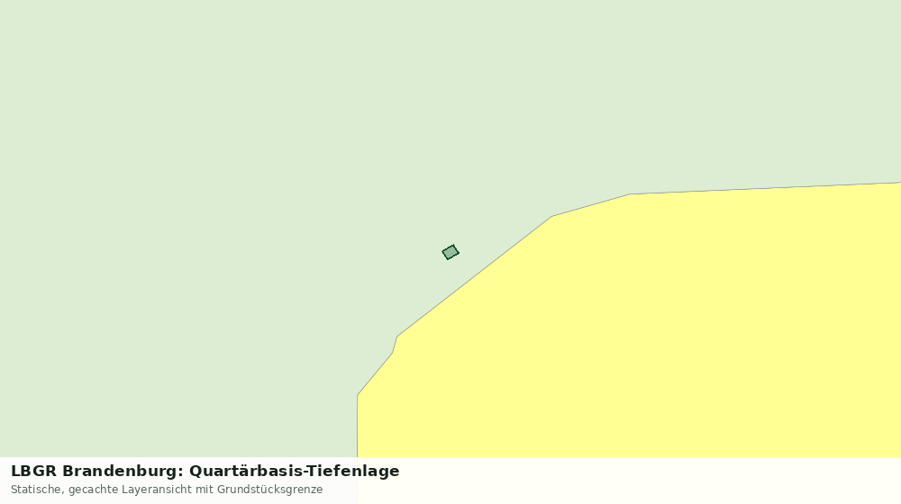 Statische Kartenansicht: LBGR Brandenburg: Quartärbasis-Tiefenlage
