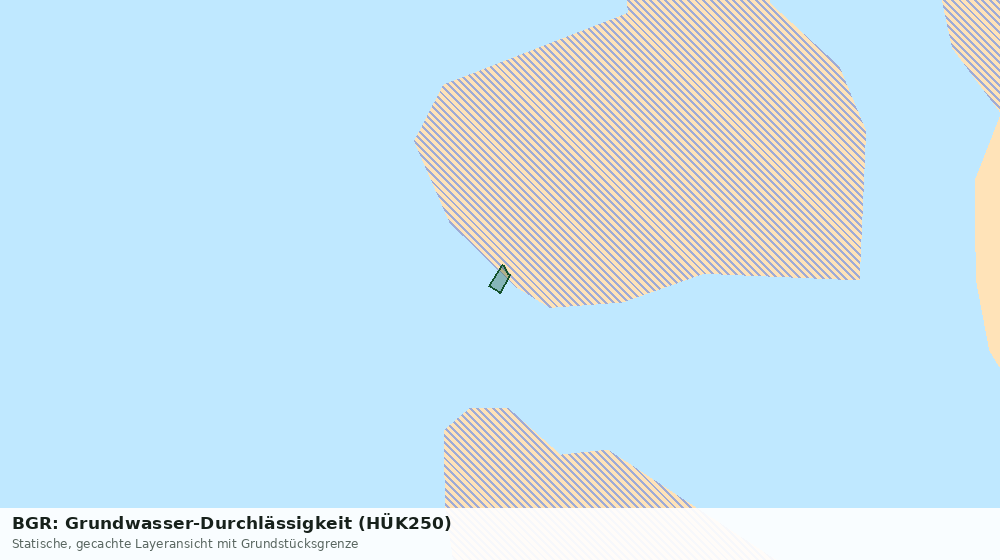 Statische Kartenansicht: BGR: Grundwasser-Durchlässigkeit (HÜK250)
