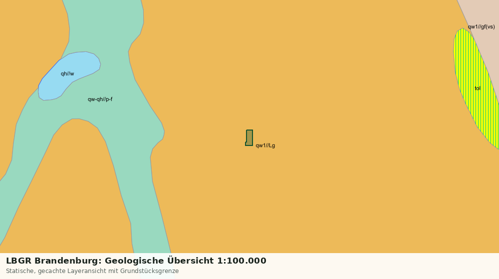 Statische Kartenansicht: LBGR Brandenburg: Geologische Übersicht 1:100.000