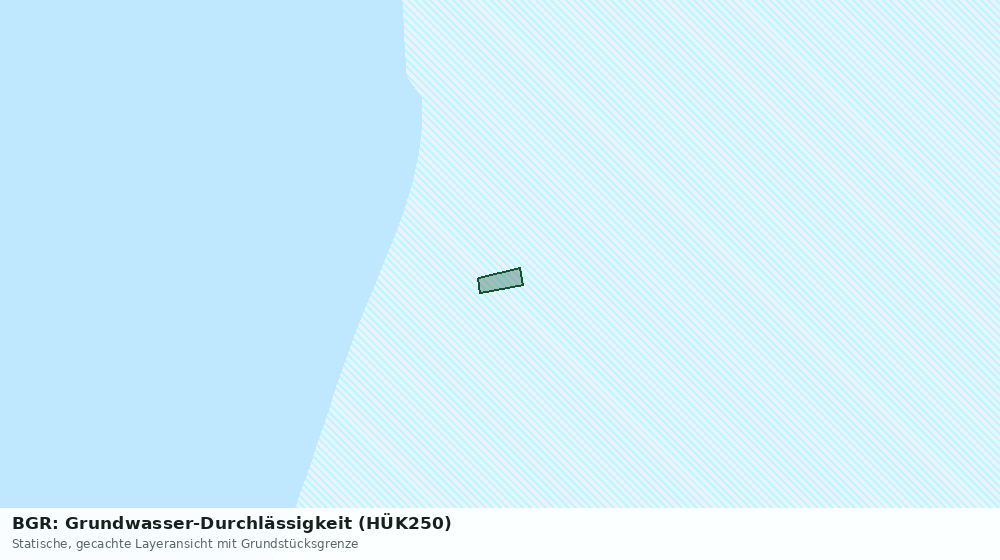 Statische Kartenansicht: BGR: Grundwasser-Durchlässigkeit (HÜK250)