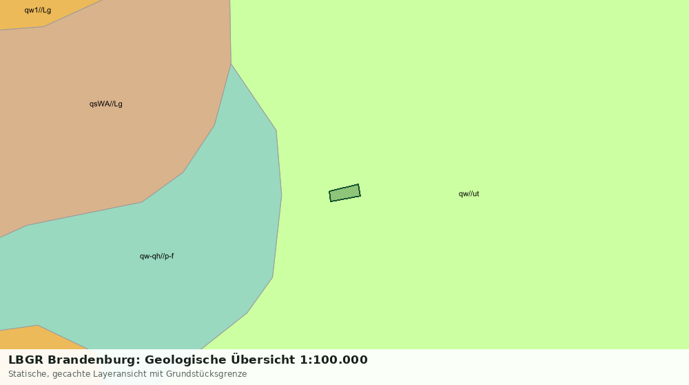 Statische Kartenansicht: LBGR Brandenburg: Geologische Übersicht 1:100.000