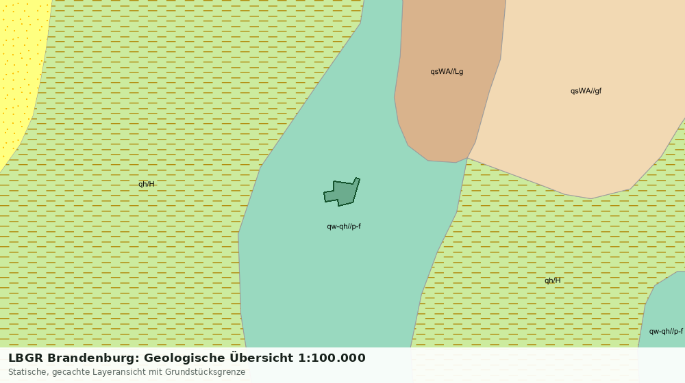 Statische Kartenansicht: LBGR Brandenburg: Geologische Übersicht 1:100.000