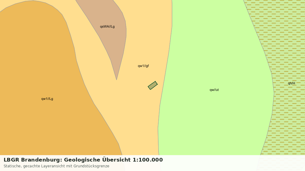 Statische Kartenansicht: LBGR Brandenburg: Geologische Übersicht 1:100.000