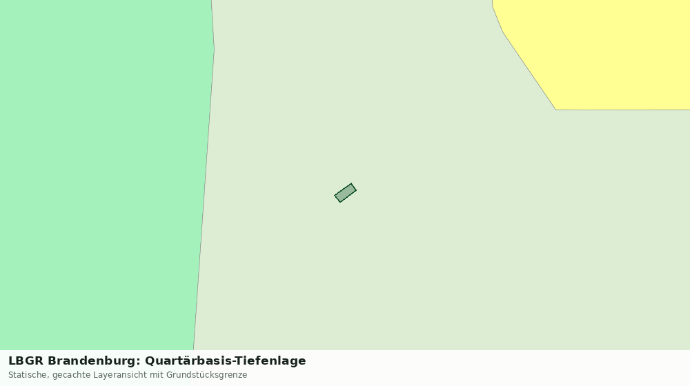 Statische Kartenansicht: LBGR Brandenburg: Quartärbasis-Tiefenlage
