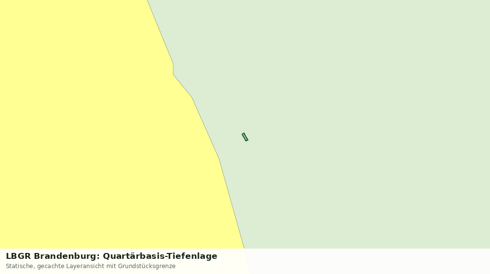 Statische Kartenansicht: LBGR Brandenburg: Quartärbasis-Tiefenlage