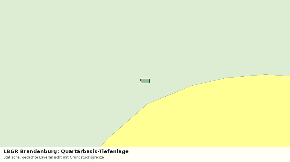Statische Kartenansicht: LBGR Brandenburg: Quartärbasis-Tiefenlage