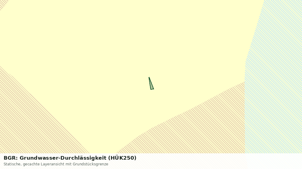 Statische Kartenansicht: BGR: Grundwasser-Durchlässigkeit (HÜK250)