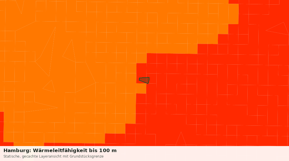 Statische Kartenansicht: Hamburg: Wärmeleitfähigkeit bis 100 m
