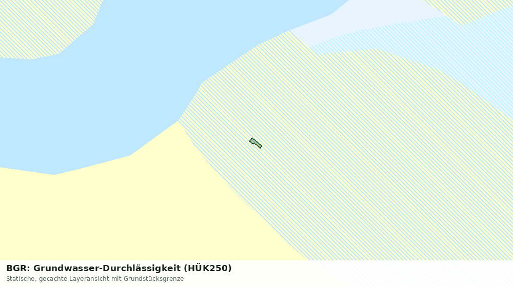 Statische Kartenansicht: BGR: Grundwasser-Durchlässigkeit (HÜK250)