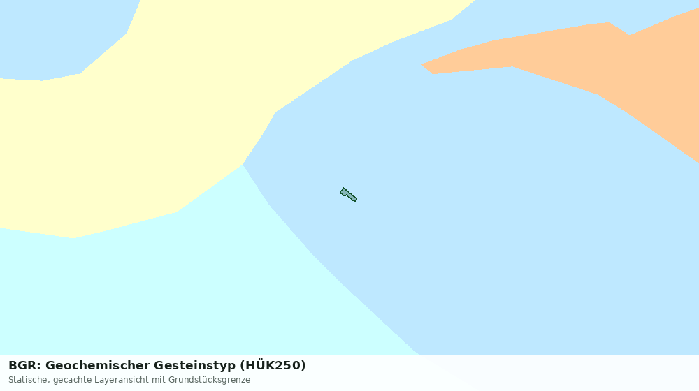 Statische Kartenansicht: BGR: Geochemischer Gesteinstyp (HÜK250)