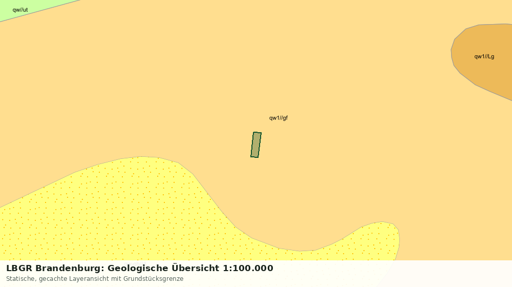 Statische Kartenansicht: LBGR Brandenburg: Geologische Übersicht 1:100.000