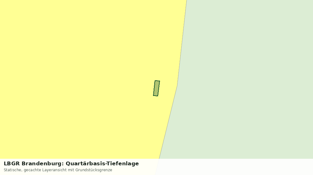 Statische Kartenansicht: LBGR Brandenburg: Quartärbasis-Tiefenlage