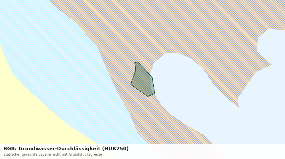 Statische Kartenansicht: BGR: Grundwasser-Durchlässigkeit (HÜK250)