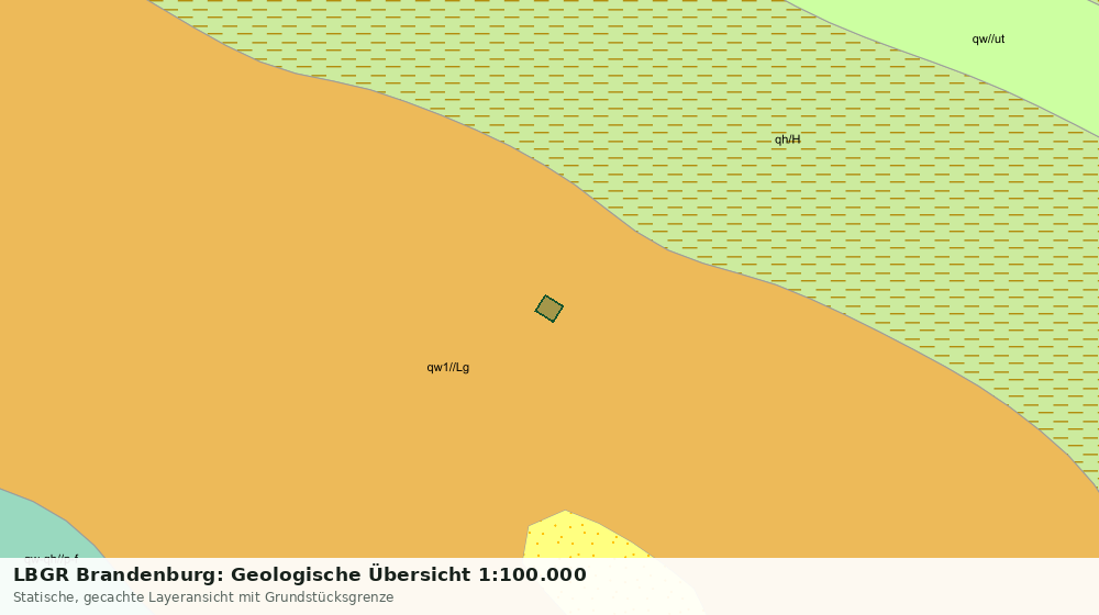 Statische Kartenansicht: LBGR Brandenburg: Geologische Übersicht 1:100.000