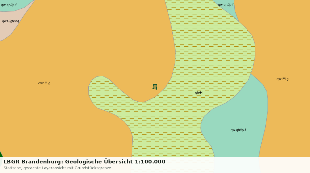 Statische Kartenansicht: LBGR Brandenburg: Geologische Übersicht 1:100.000