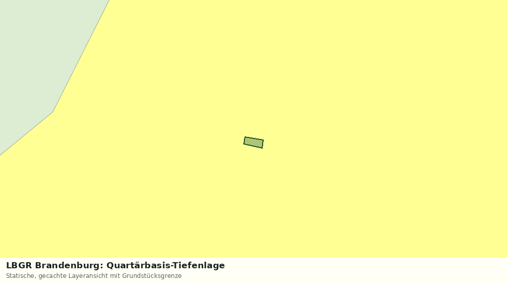 Statische Kartenansicht: LBGR Brandenburg: Quartärbasis-Tiefenlage