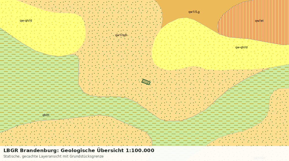 Statische Kartenansicht: LBGR Brandenburg: Geologische Übersicht 1:100.000