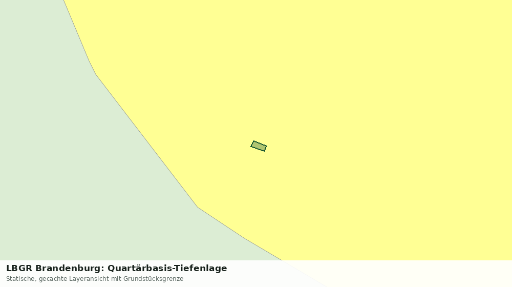 Statische Kartenansicht: LBGR Brandenburg: Quartärbasis-Tiefenlage