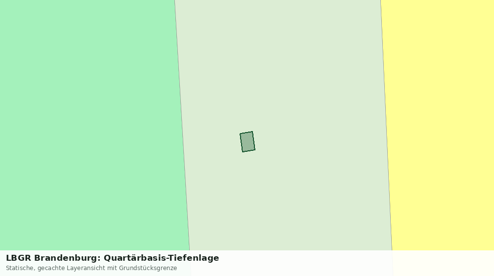 Statische Kartenansicht: LBGR Brandenburg: Quartärbasis-Tiefenlage