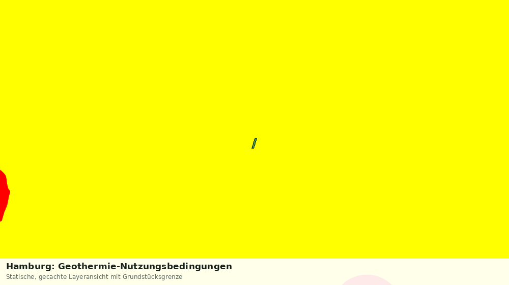 Statische Kartenansicht: Hamburg: Geothermie-Nutzungsbedingungen
