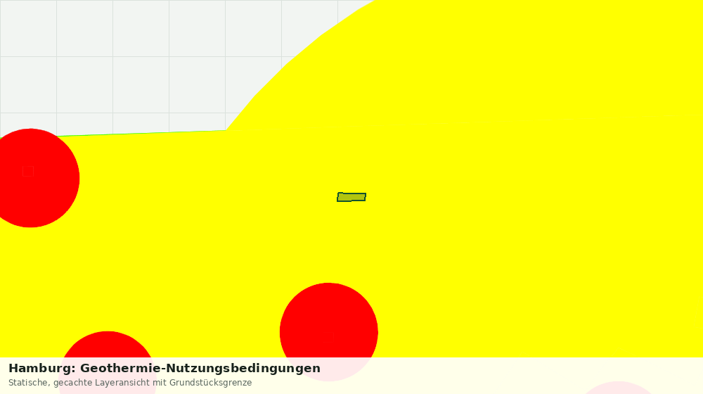 Statische Kartenansicht: Hamburg: Geothermie-Nutzungsbedingungen