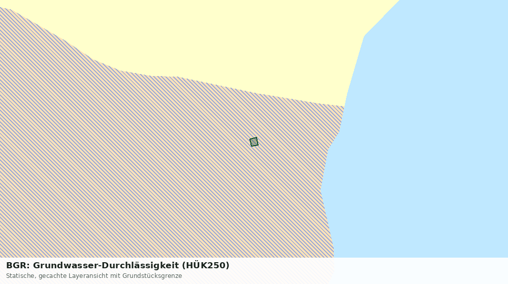 Statische Kartenansicht: BGR: Grundwasser-Durchlässigkeit (HÜK250)