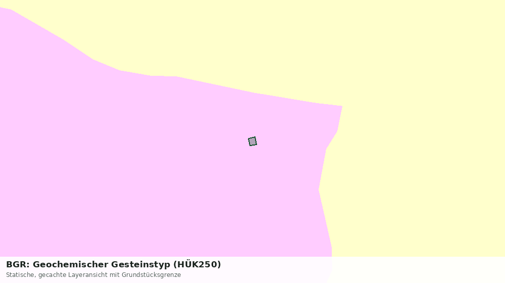 Statische Kartenansicht: BGR: Geochemischer Gesteinstyp (HÜK250)