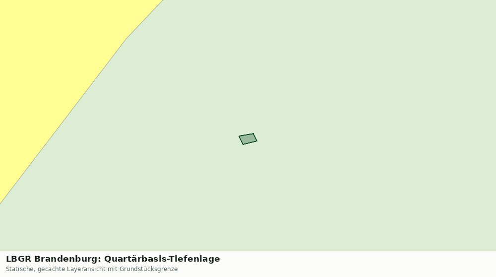 Statische Kartenansicht: LBGR Brandenburg: Quartärbasis-Tiefenlage
