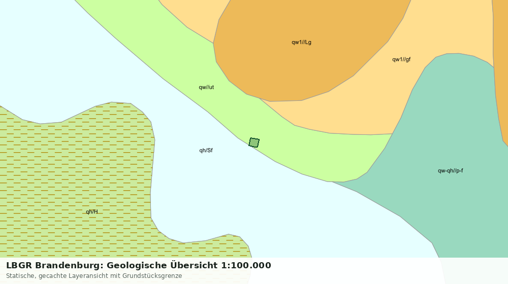 Statische Kartenansicht: LBGR Brandenburg: Geologische Übersicht 1:100.000