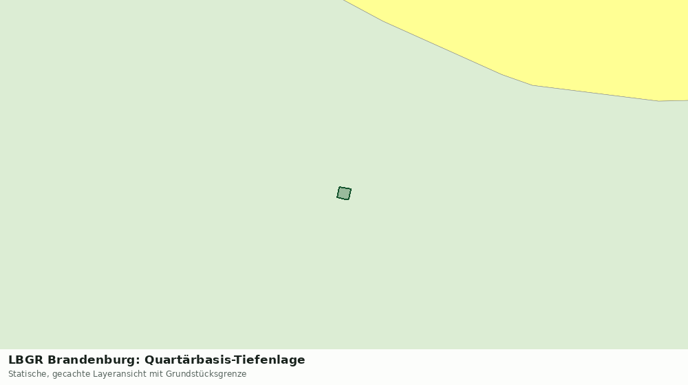 Statische Kartenansicht: LBGR Brandenburg: Quartärbasis-Tiefenlage