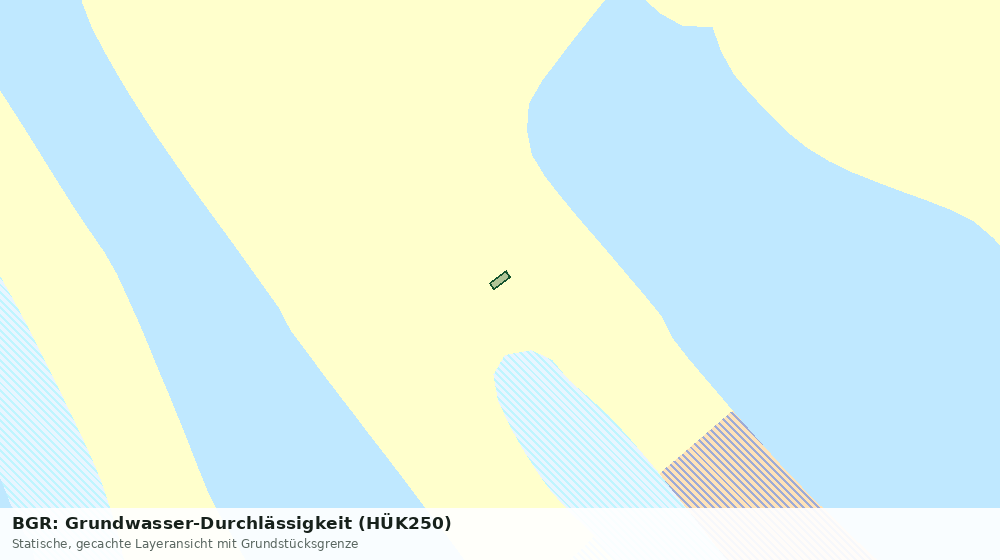 Statische Kartenansicht: BGR: Grundwasser-Durchlässigkeit (HÜK250)