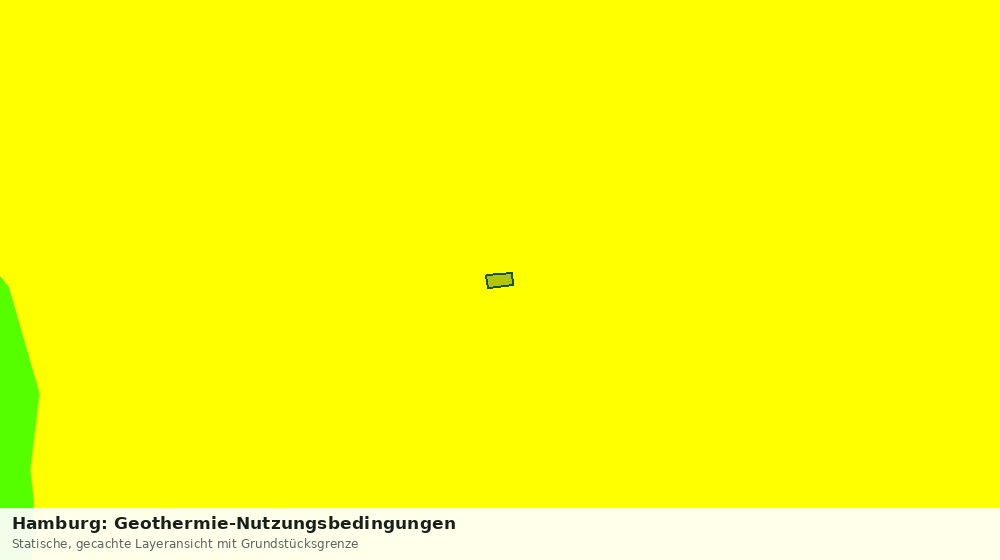 Statische Kartenansicht: Hamburg: Geothermie-Nutzungsbedingungen