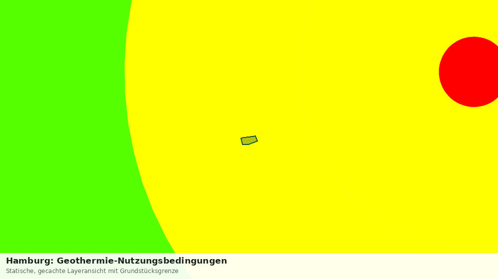 Statische Kartenansicht: Hamburg: Geothermie-Nutzungsbedingungen