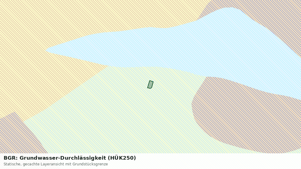 Statische Kartenansicht: BGR: Grundwasser-Durchlässigkeit (HÜK250)