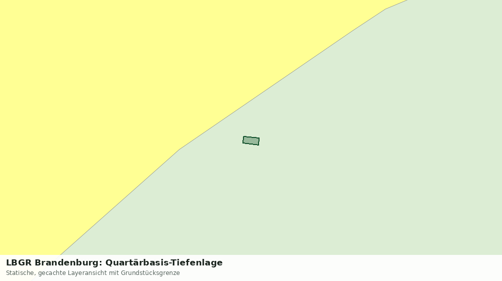Statische Kartenansicht: LBGR Brandenburg: Quartärbasis-Tiefenlage