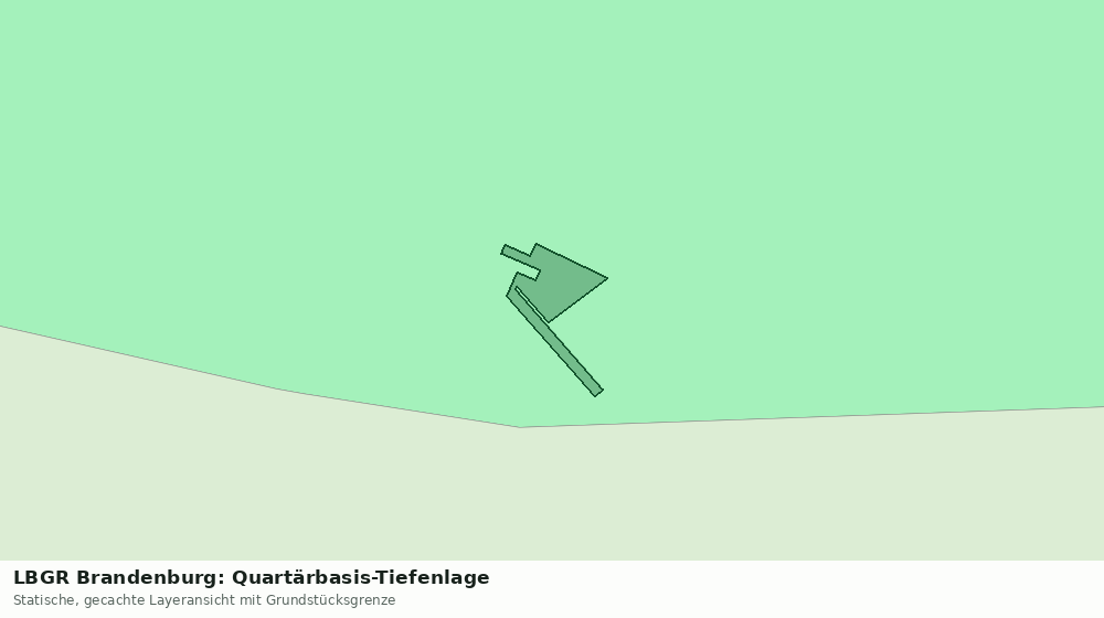 Statische Kartenansicht: LBGR Brandenburg: Quartärbasis-Tiefenlage