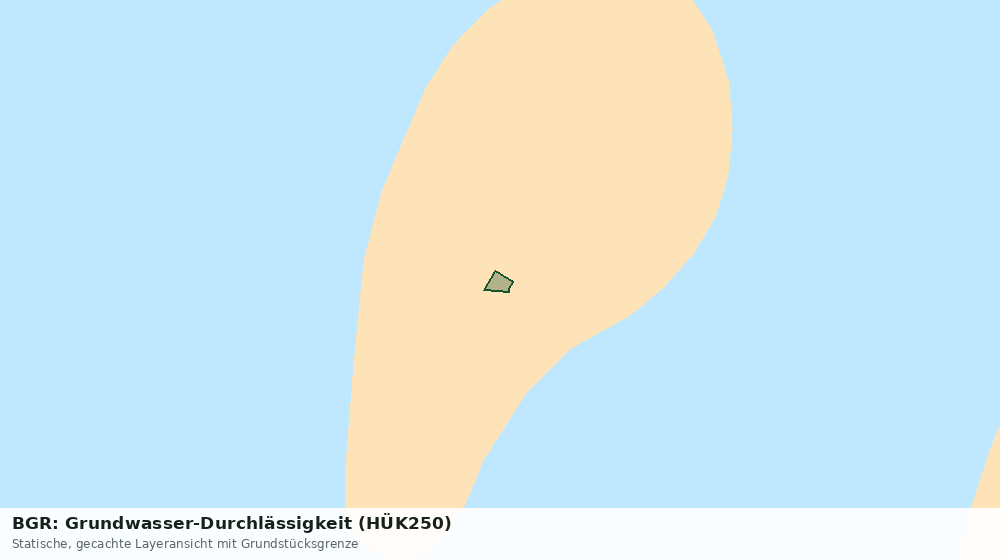 Statische Kartenansicht: BGR: Grundwasser-Durchlässigkeit (HÜK250)