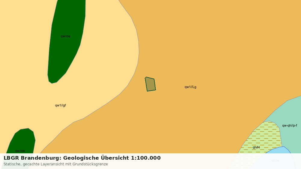 Statische Kartenansicht: LBGR Brandenburg: Geologische Übersicht 1:100.000
