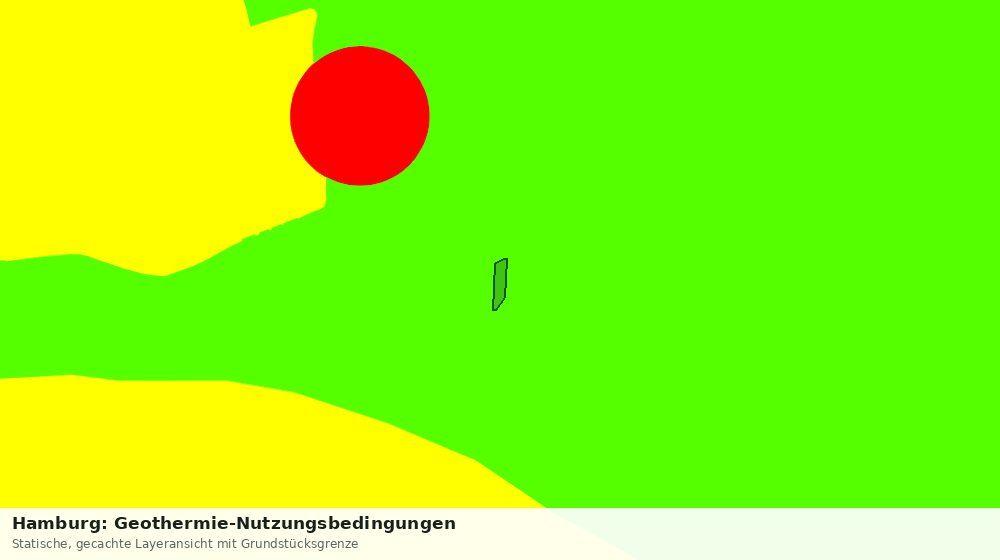 Statische Kartenansicht: Hamburg: Geothermie-Nutzungsbedingungen