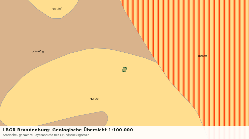 Statische Kartenansicht: LBGR Brandenburg: Geologische Übersicht 1:100.000
