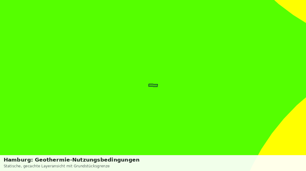 Statische Kartenansicht: Hamburg: Geothermie-Nutzungsbedingungen