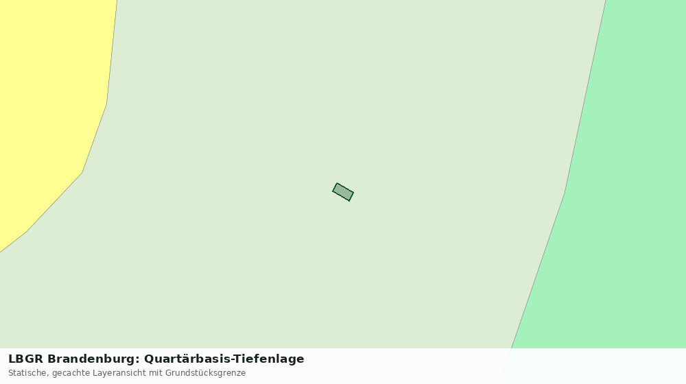 Statische Kartenansicht: LBGR Brandenburg: Quartärbasis-Tiefenlage