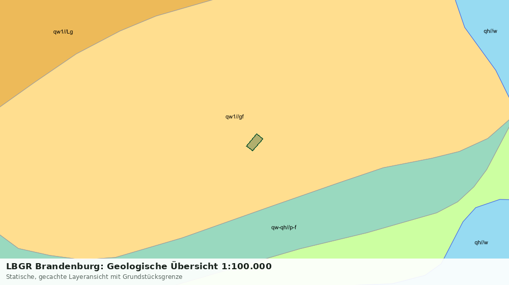 Statische Kartenansicht: LBGR Brandenburg: Geologische Übersicht 1:100.000