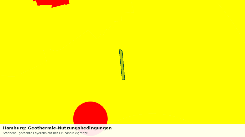 Statische Kartenansicht: Hamburg: Geothermie-Nutzungsbedingungen