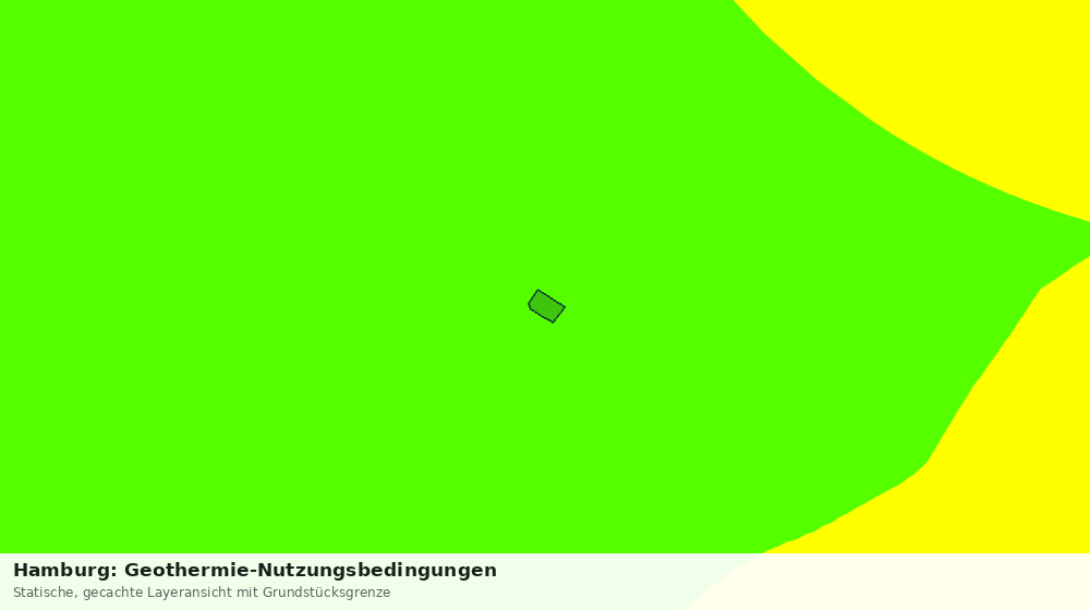 Statische Kartenansicht: Hamburg: Geothermie-Nutzungsbedingungen