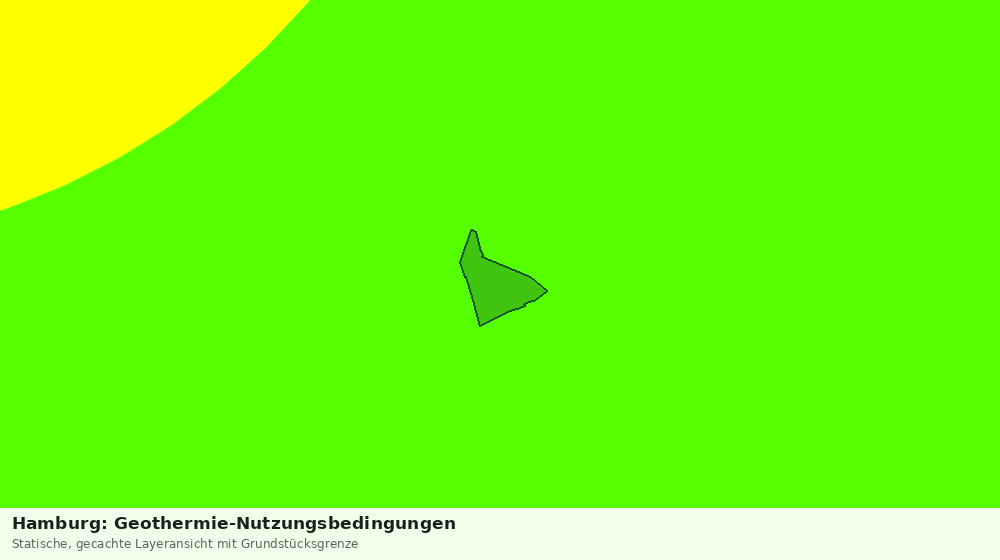 Statische Kartenansicht: Hamburg: Geothermie-Nutzungsbedingungen