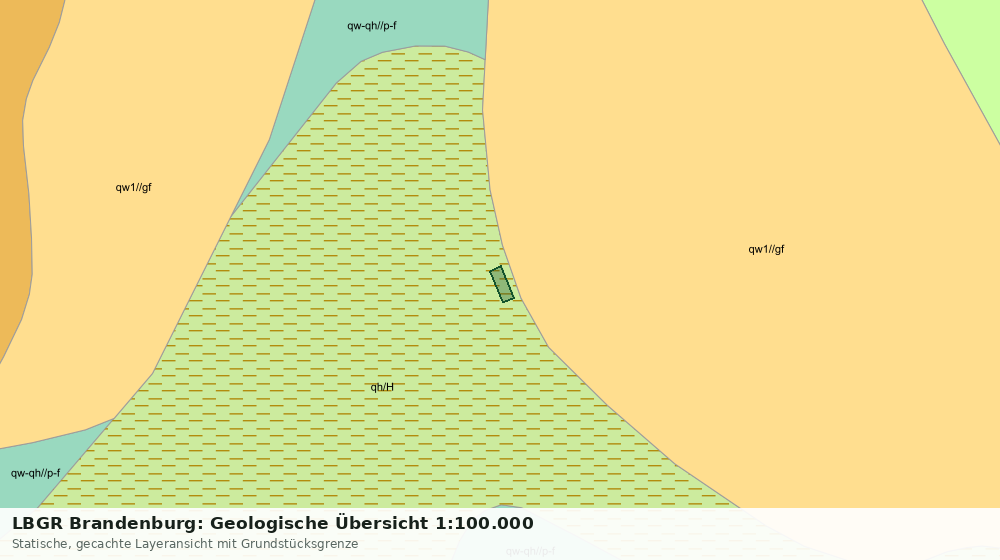 Statische Kartenansicht: LBGR Brandenburg: Geologische Übersicht 1:100.000