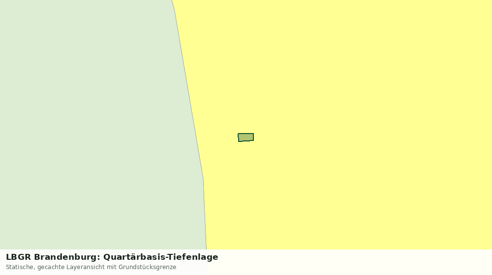 Statische Kartenansicht: LBGR Brandenburg: Quartärbasis-Tiefenlage