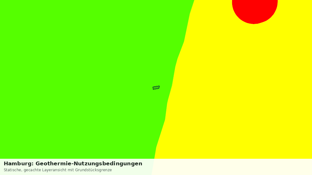 Statische Kartenansicht: Hamburg: Geothermie-Nutzungsbedingungen